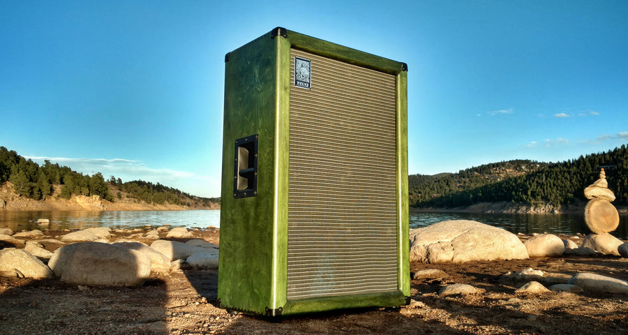 Upright Guitar Four Twelve Cabinet